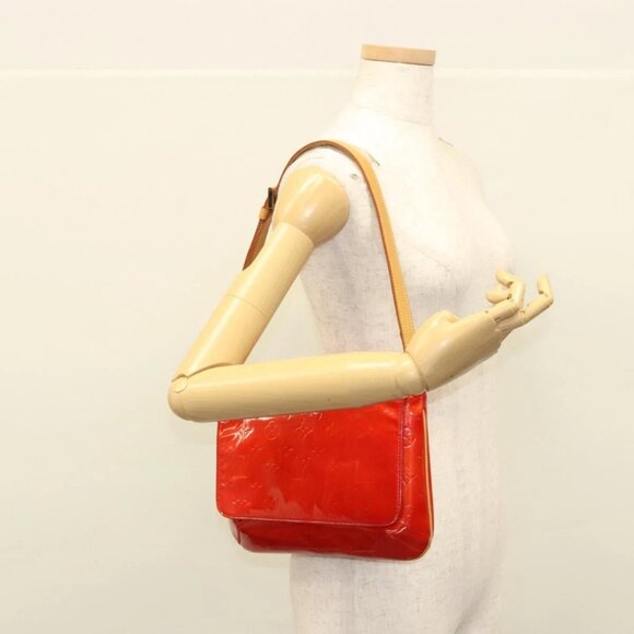 LOUIS VUITTON Monogram Vernis Thompson Street Bag Red M91094 LV Auth 116785 - Picture 14 of 16